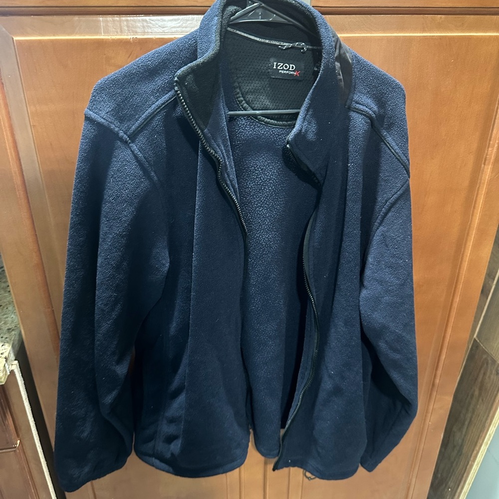 IZOD Navy Blue Fleece Jacket